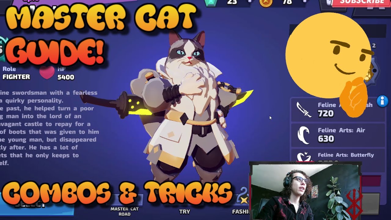 😼HOW TO PLAY MASTER CAT TUTORIAL/GUIDE/TIPS & TRICKS/COMBOS SMASH LEGENDS PART 26 *10,800 MEDALS* 😼