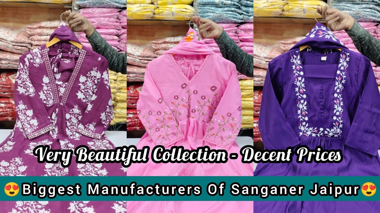 😍Biggest Manufacturers Of Jaipuri Collection In Sanganer Jaipur😍#fabandfashionvlogs #jaipurikurti