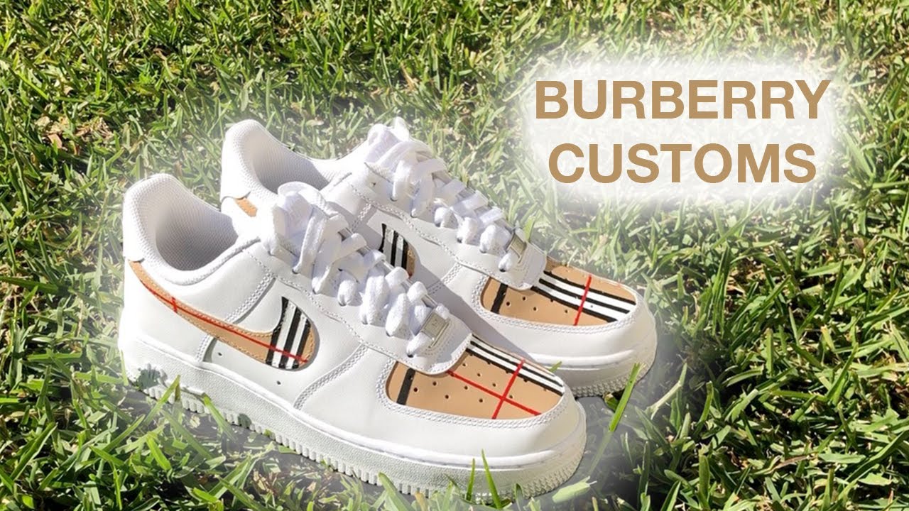 CUSTOM BURBERRY AIR FORCE! 🎨🖌