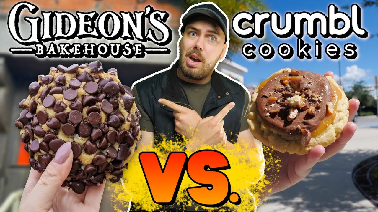 Gideons Bakehouse vs Crumbl Cookies: Which Tastes Better?! | Taste Test