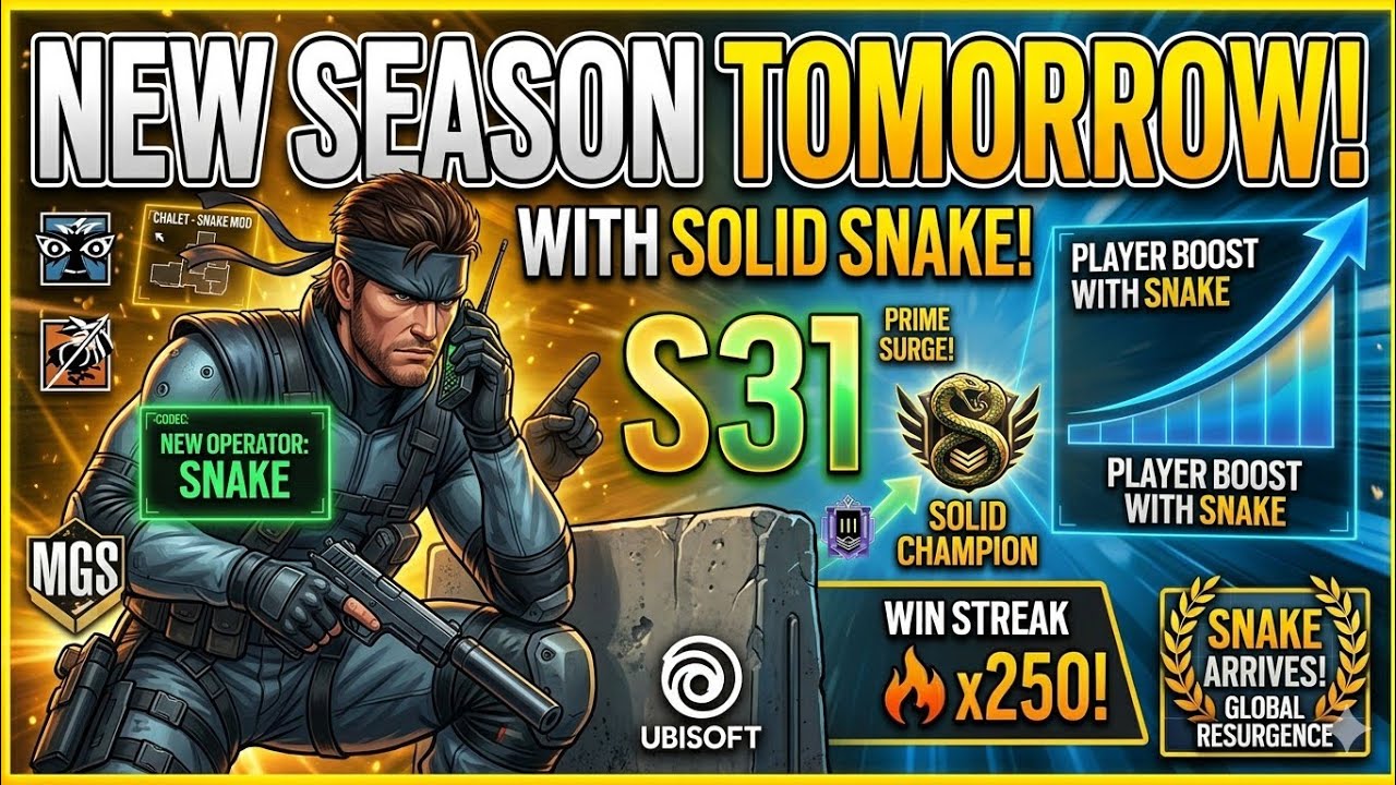 New season tomorrow finally Rainbow six siege