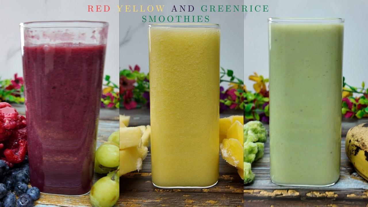 3 HEALTHY HOMEMADE SMOOTHIES FOR KIDS AND ADULTS