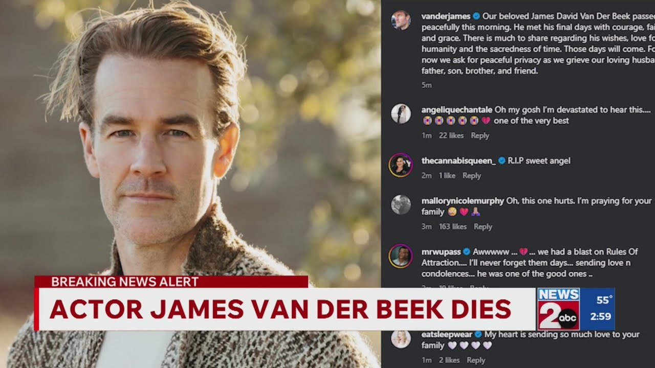 Actor James Van Der Beek dead at 48