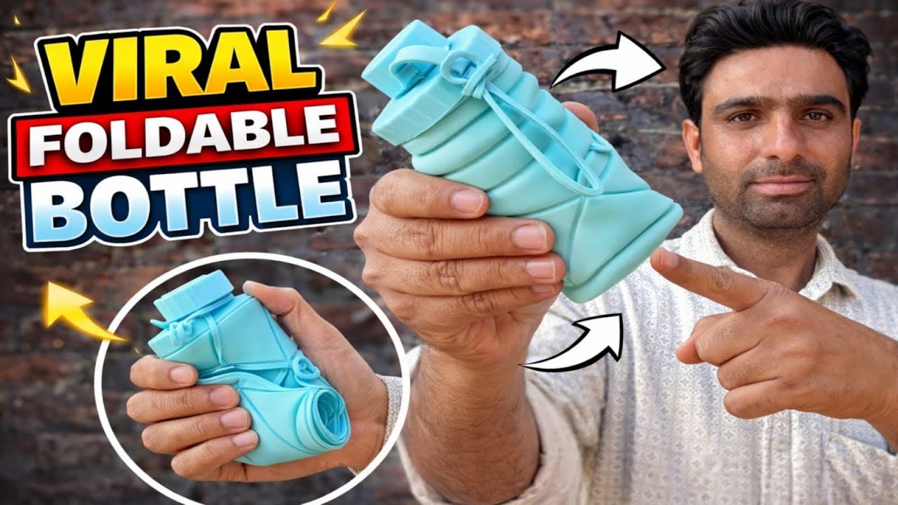 Silicone Foldable Water Bottle Leakproof & Travel Perfect