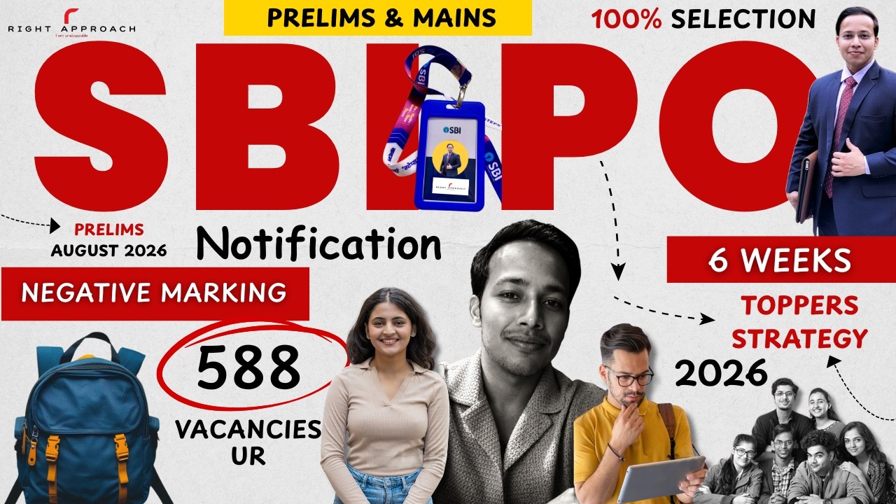 😱🎯SBI PO 2026 Notification OUT! | 6-Week Topper Strategy | Double Vacancies (Prelims & Mains)