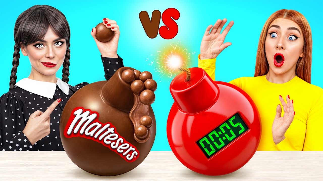 Челлендж. Шоколадная Еда vs Настоящая еда | Потрясающие Кухонные Лайфхаки от Choco DO