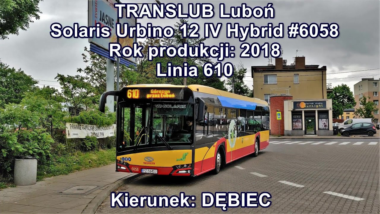 Translub Luboń - Linia 610, Solaris Urbino 12 IV Hybrid #6058
