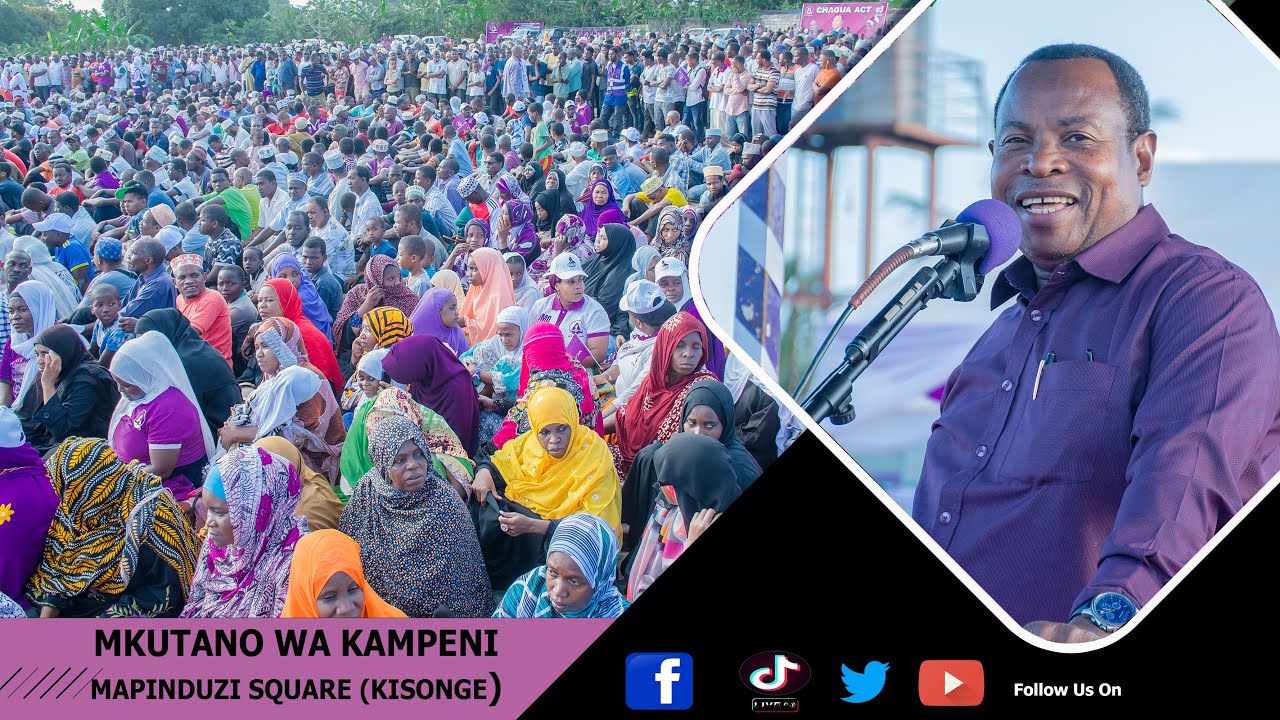 LIVE🔴: MKUTANO WA KAMPENI VIWANJA VYA MAPINDUZI SQUARE KISONGE 18-10-2025