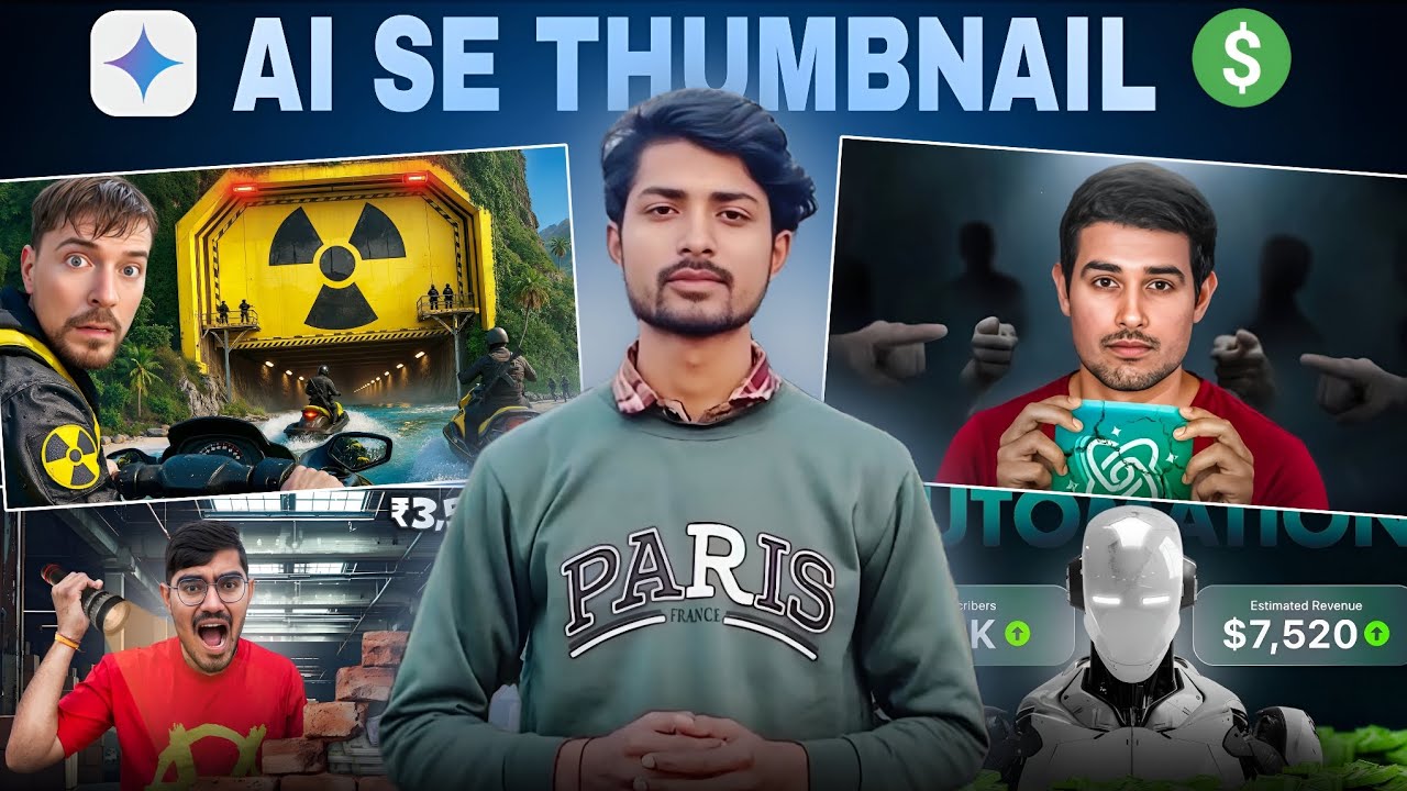 AI Se Thumbnail Kaise Banaye | How Make YouTube Thumbnail Using AI | AI Thumbnail