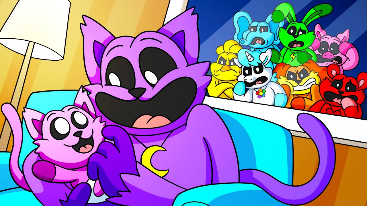 CATNAP HAS KITTENS! (Cartoon Animation)