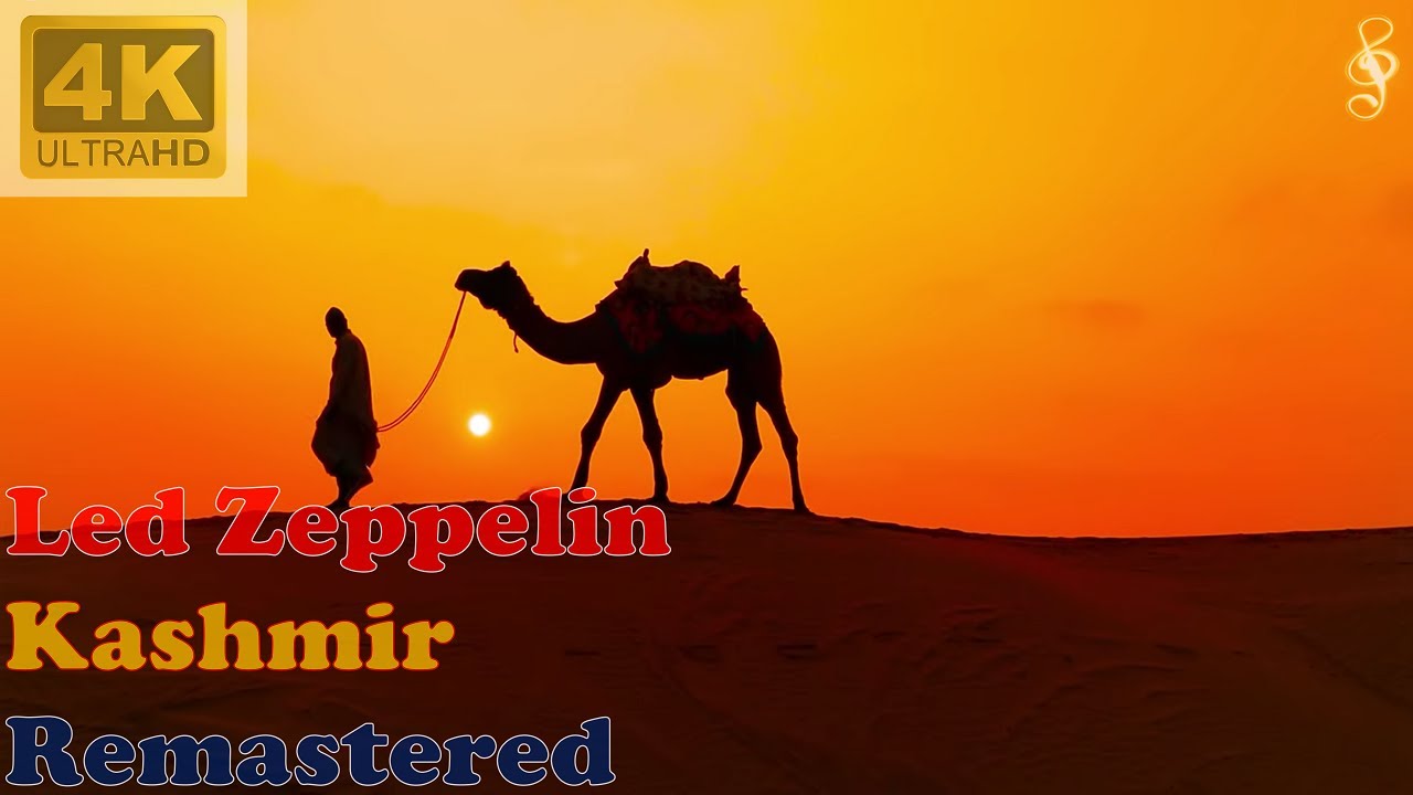 LED ZEPPELIN - KASHMIR (Remastered Audio) [4K Video With Lyrics]