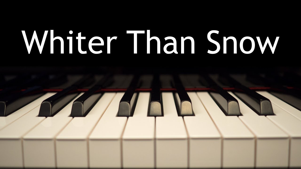 Whiter Than Snow - piano instrumental hymn with lyrics