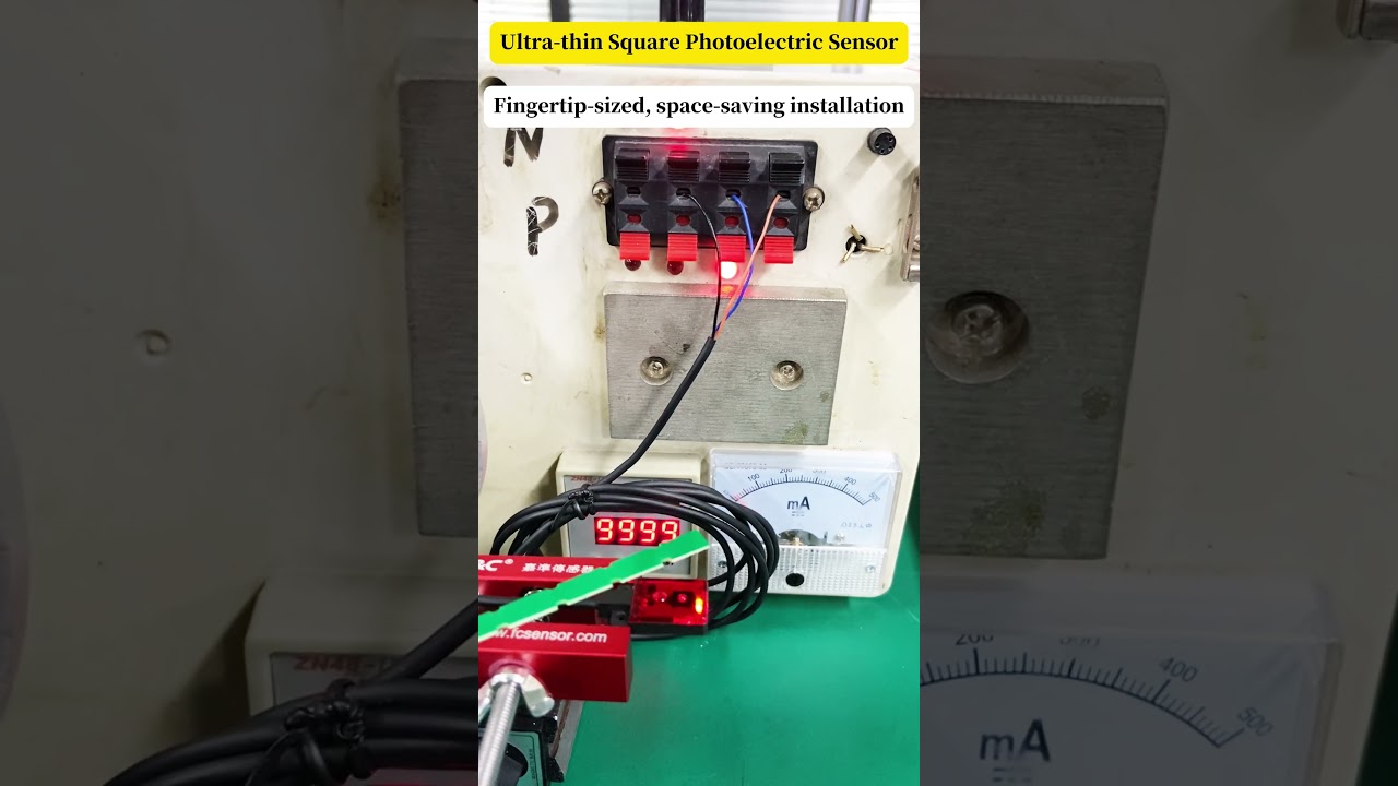 Ultra-thin Square Photoelectric Sensor #sensor #automation#photoelectricsensor
