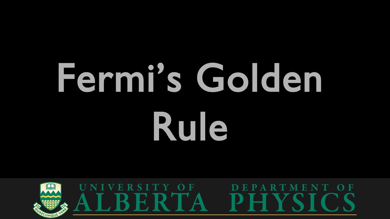 PHYS 485 Fermi's Golden Rule