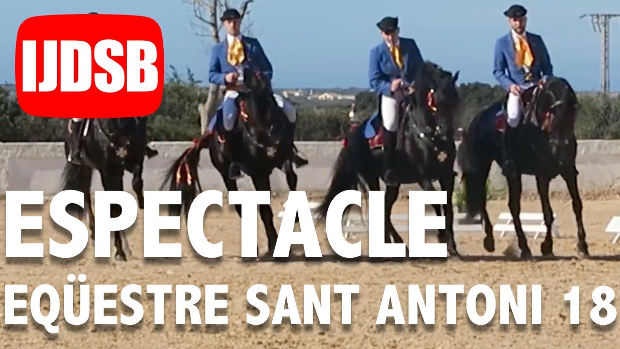 ESPECTACLE EQÜESTRE Sant ANTONI 2018 🐎 CAVALL de RAÇA MENORQUINA