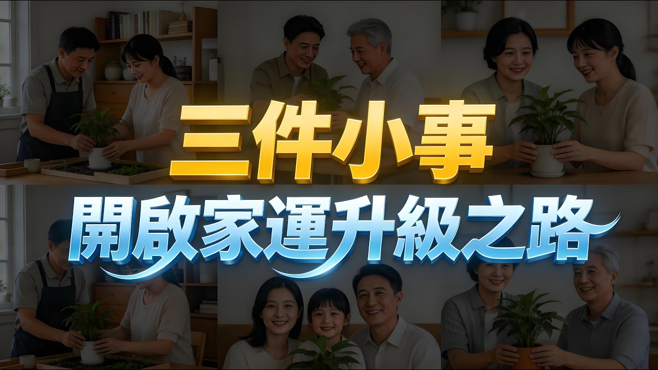 家運好不好，不看風水，不是玄學｜那些越過越旺的家庭，都做對了這3件事！