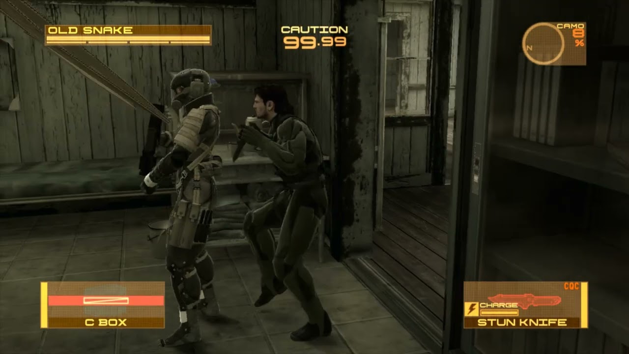 MGS4 Act 2 Frog fight but more punching