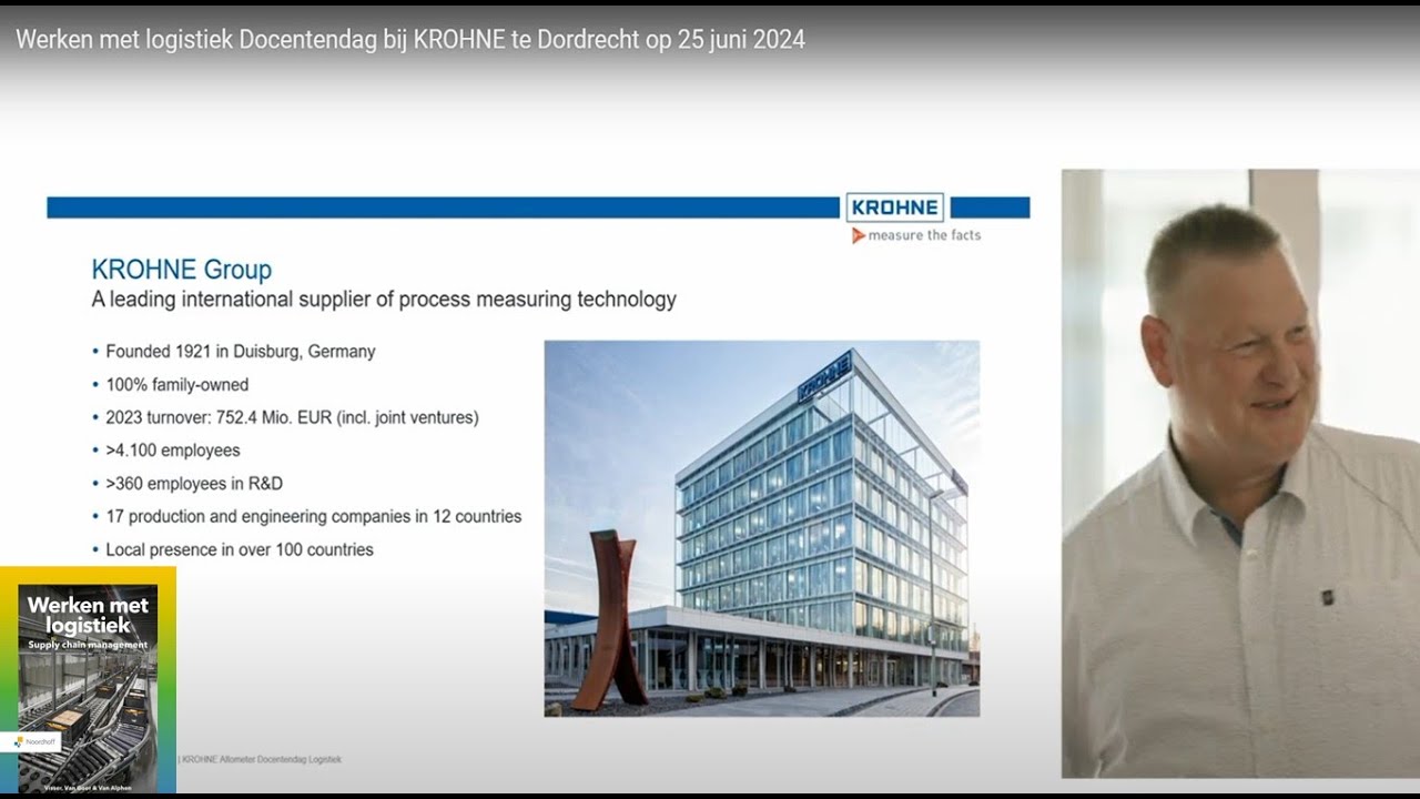 Werken met logistiek Docentendag bij KROHNE te Dordrecht op 25 juni 2024