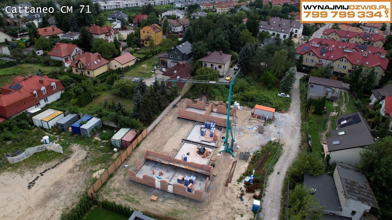 Cattaneo CM 71 &ndash; żuraw budowlany szybkomontujący | Wynajem od 6500 zł netto miesięcznie
