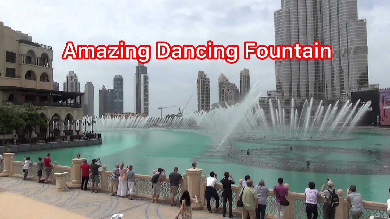 AMAZING DANCING FOUNTAIN show in Dubai | Burj Khalifa 4K