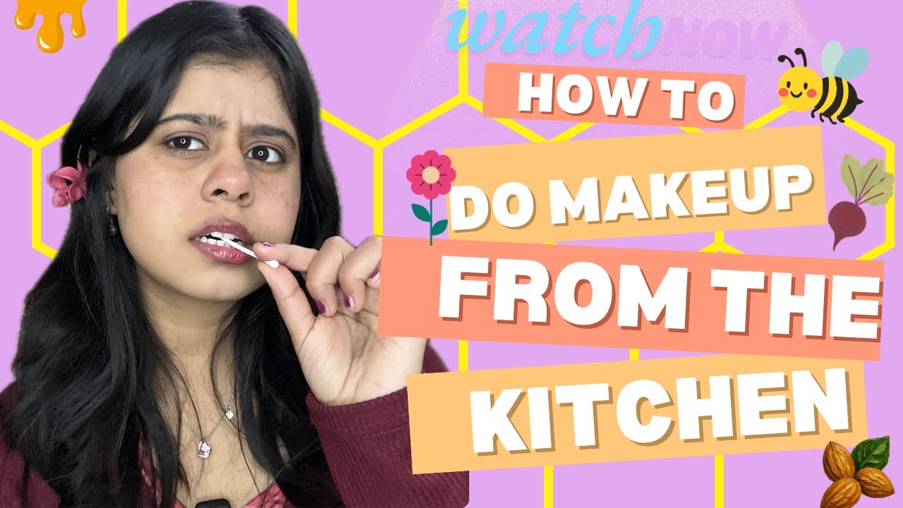 Made my makeup edible😛| I Used My Kitchen products as a Makeup Kit 😱 but how I did?!?| by heyymahak 