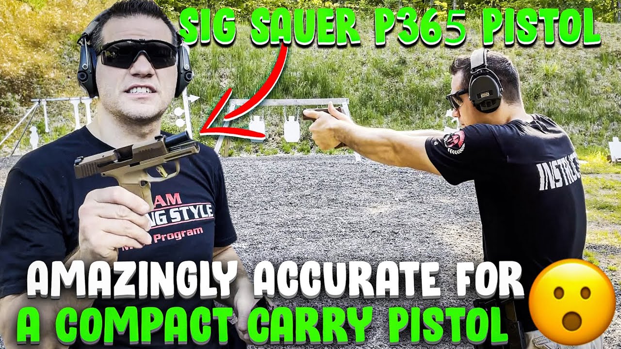 Sig Sauer P365 NRA 9mm - Practical Accuracy Test with HOP 9mm 124 Grain JHP! 🎯