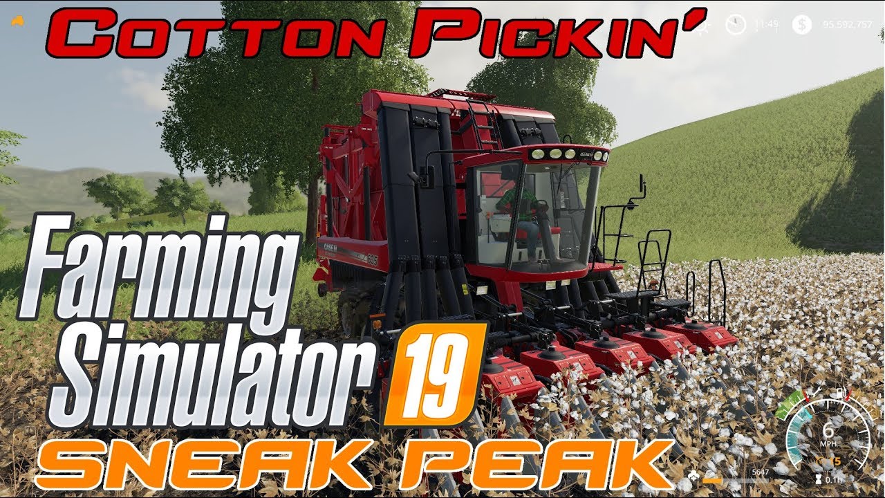 Farming Simulator 19 | SNEAK PEEK part 5 | IN GAME VIDEO | Cotton Harvest!