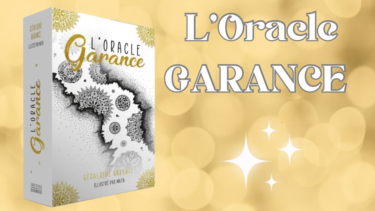 L'Oracle GARANCE une belle découverte -