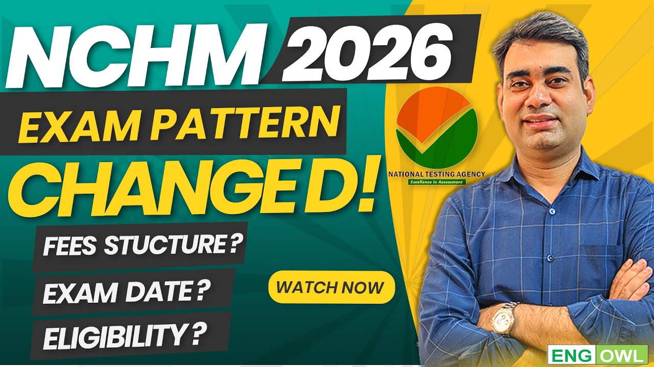 NCHMCT JEE 2026 Notification Released by NTA | Exam Pattern Changed | Check Details