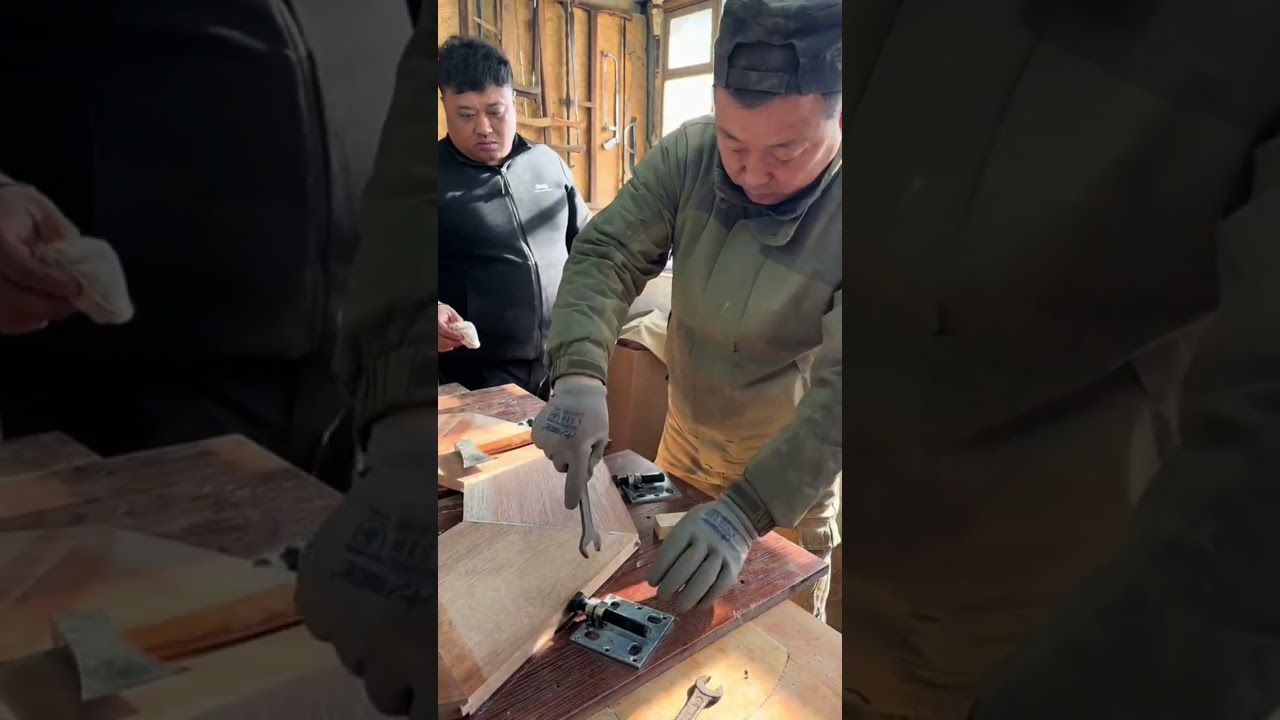 Making a mini barbecue table.