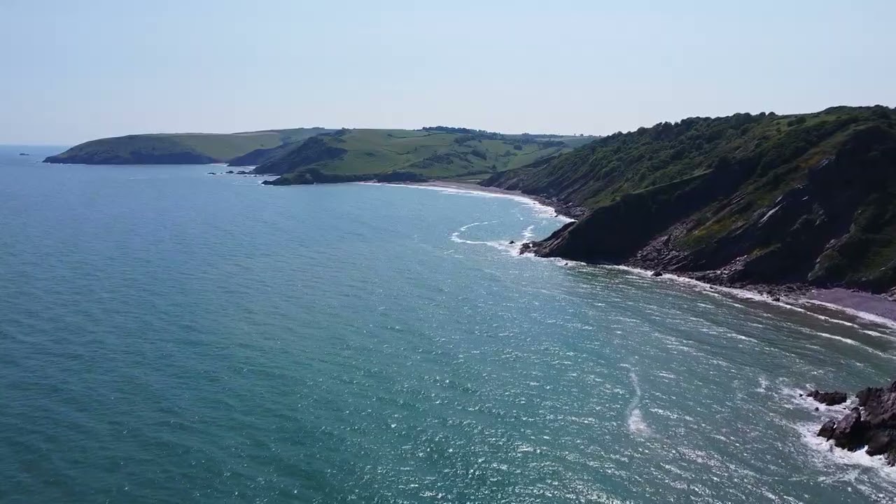 Drone Flight Above Sharkham Point, Brixham - June 2023