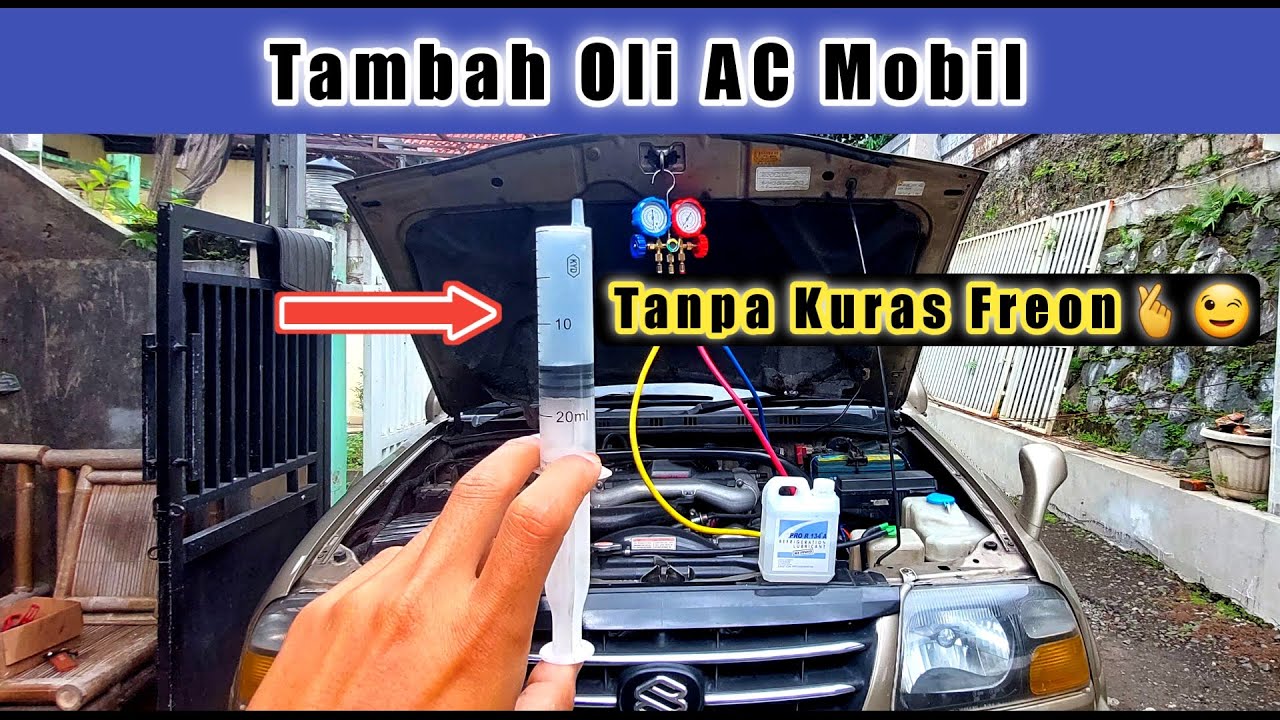 Cara Tambah Oli Kompresor AC Mobil Tanpa Buang Freon Cukup Pakai Ini ❗️