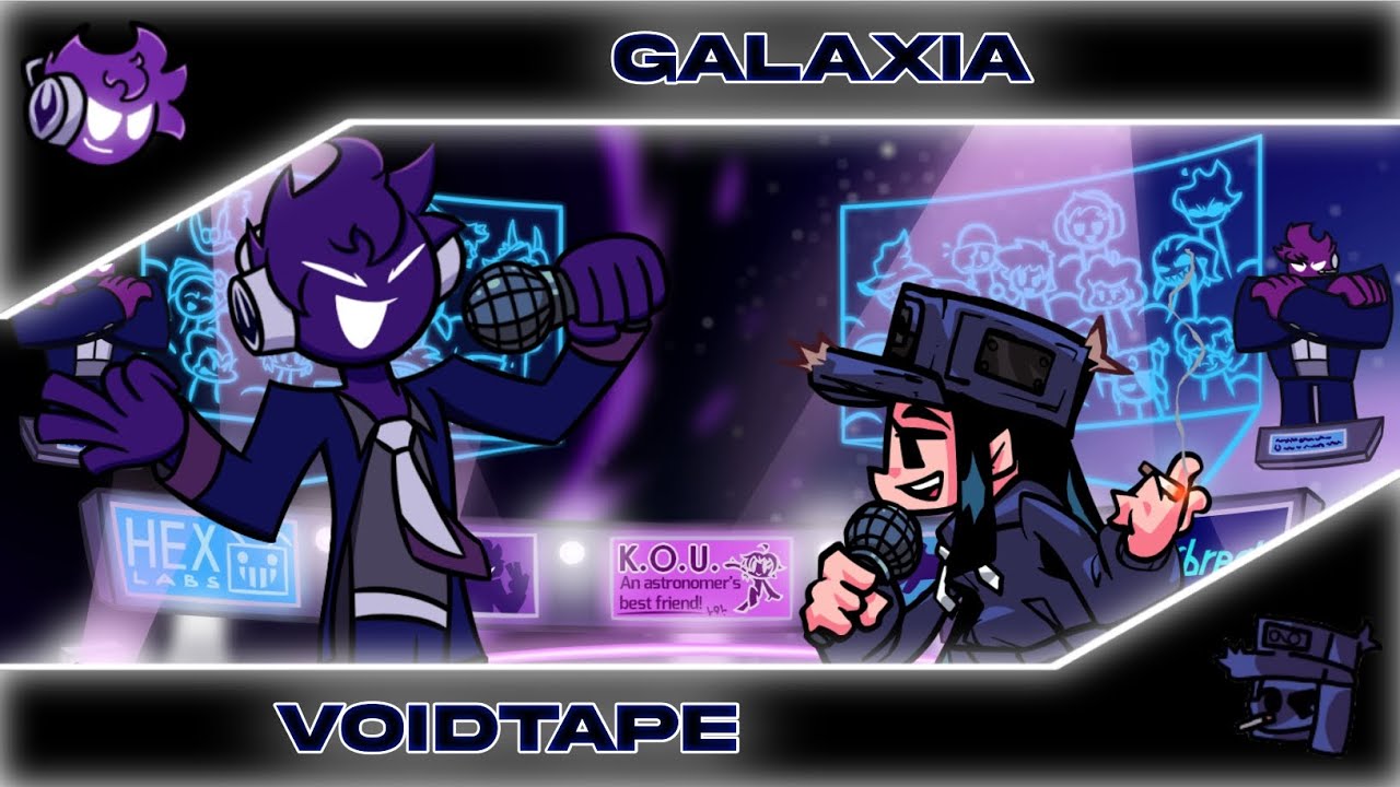 Galaxia but VoidTape Duo Sings It #fridaynightfunkin #fnf #fnfcover #void #cassettegirl