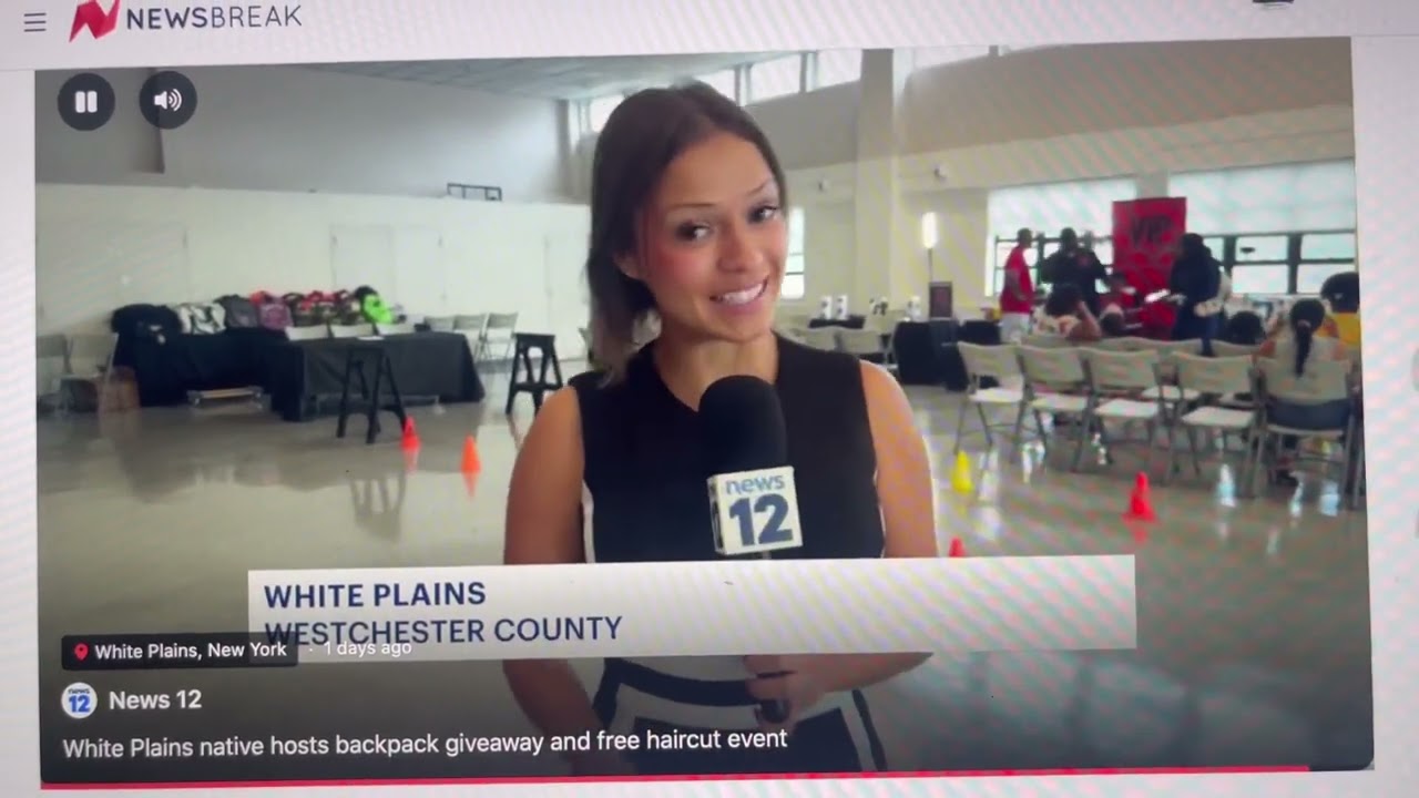 New 12 Westchester Coverage | Back 2 School “ Free Haircut Day” & Back Pack School Supply Giveaway 