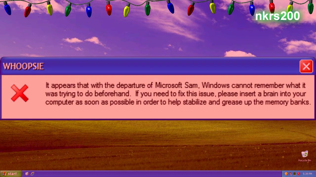 DANGER ON CHRISTMAS | Microsoft Sam reads Funny Windows Errors Christmas Day Special (2022)