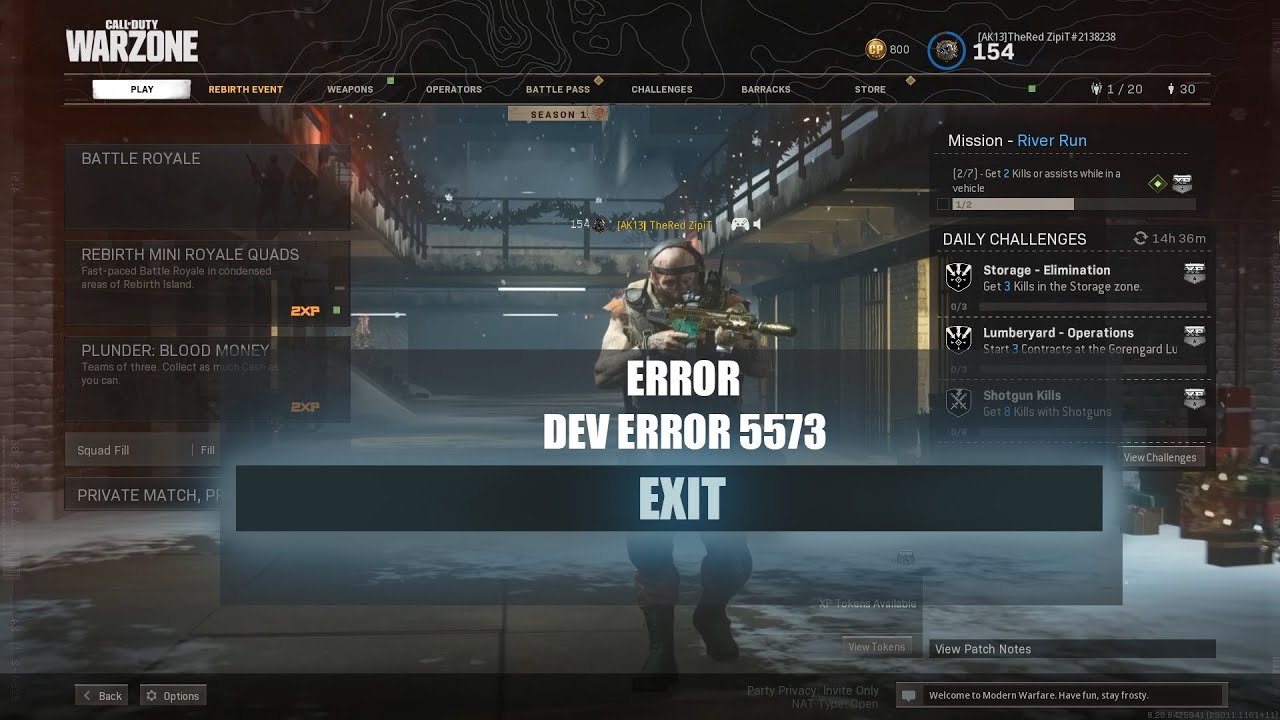 DEV ERROR 5573 FIX IN CALL OF DUTY MODERN WARFARE & WARZONE EASY CRASH FIX!