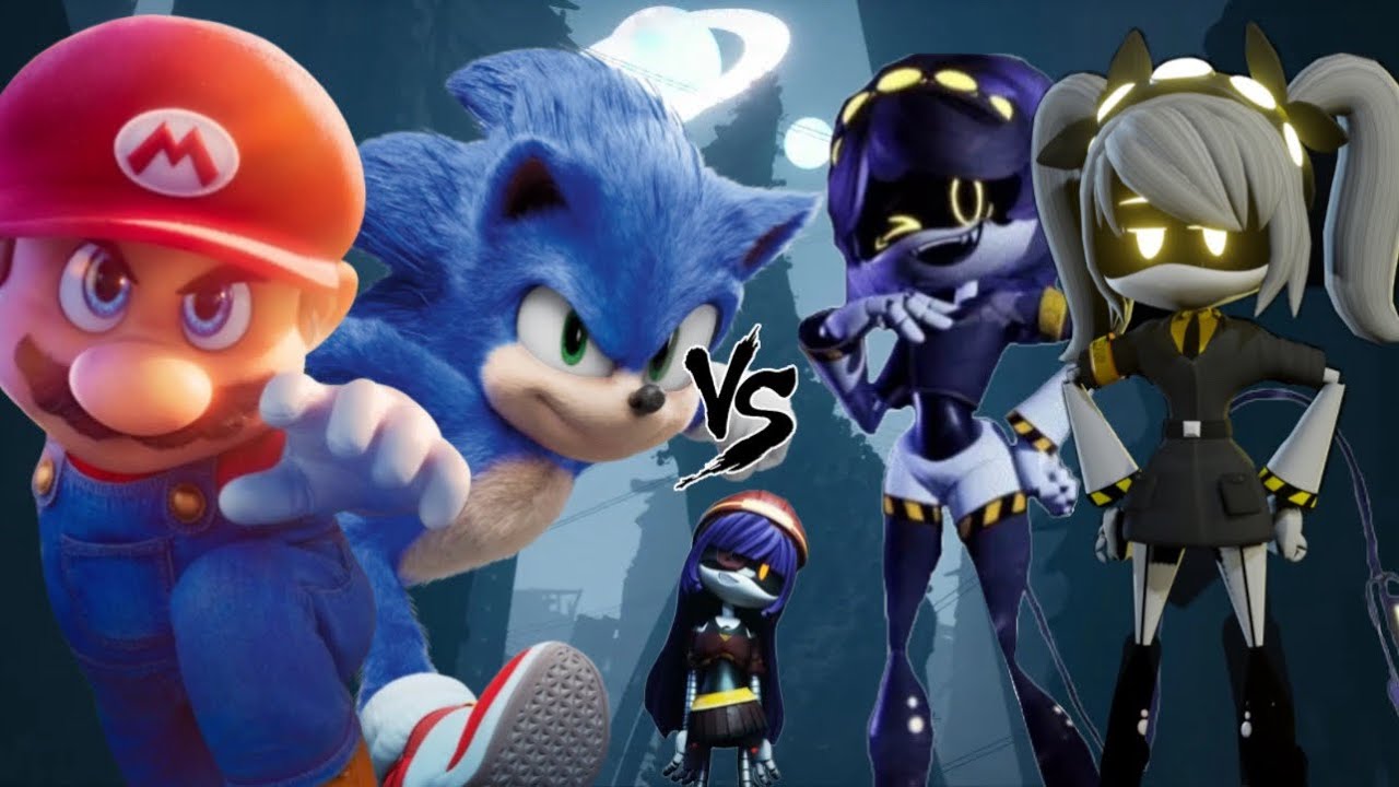 Mario and Sonic vs J and V/ Doll Attacks