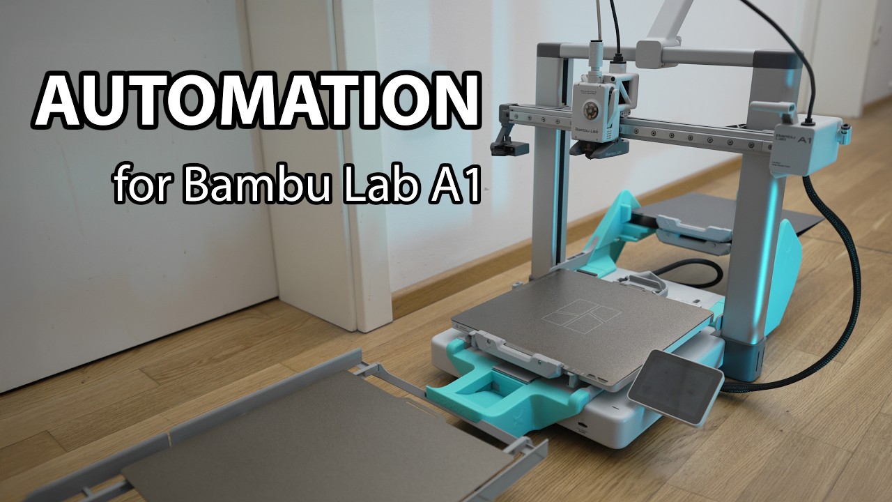 Обновление Bambu Lab A1 ULTIMATE, JobOx Automation — автоматическая замена пластин