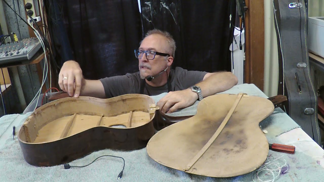 Catania gypsy parlour guitar restoration. Movie length episode, complete restore.