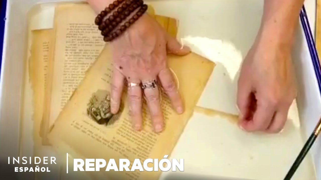 Cómo se restauran profesionalmente los libro de 100 años | Reparación | Insider Español