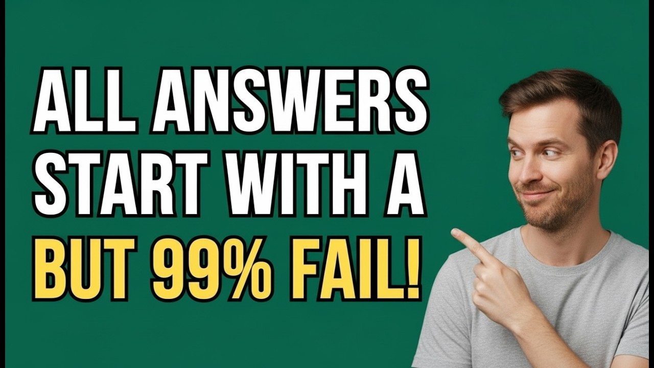 🧠🎯 Think & Learn | A Challenge Trivia 🔥 Can You Answer All Questions Starting With “A”?