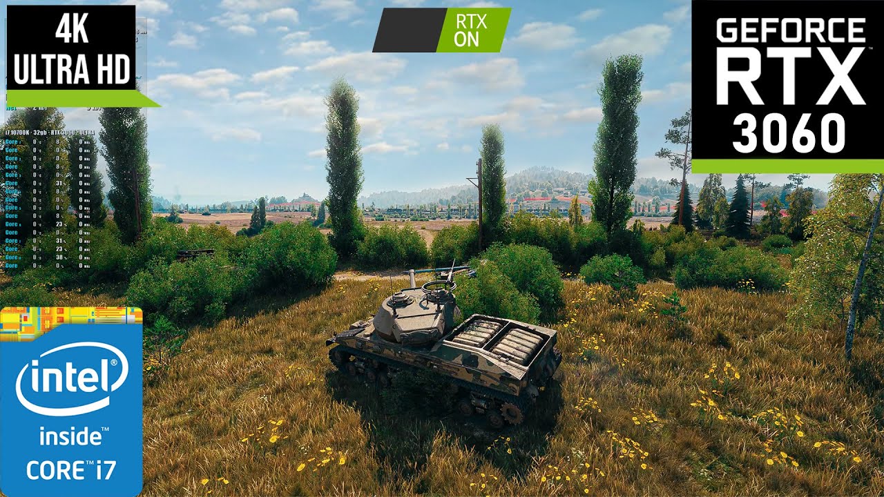 World of Tanks: Ultra Settings 4K 60FPS  RTX 3060 Maximum settings Gameplay