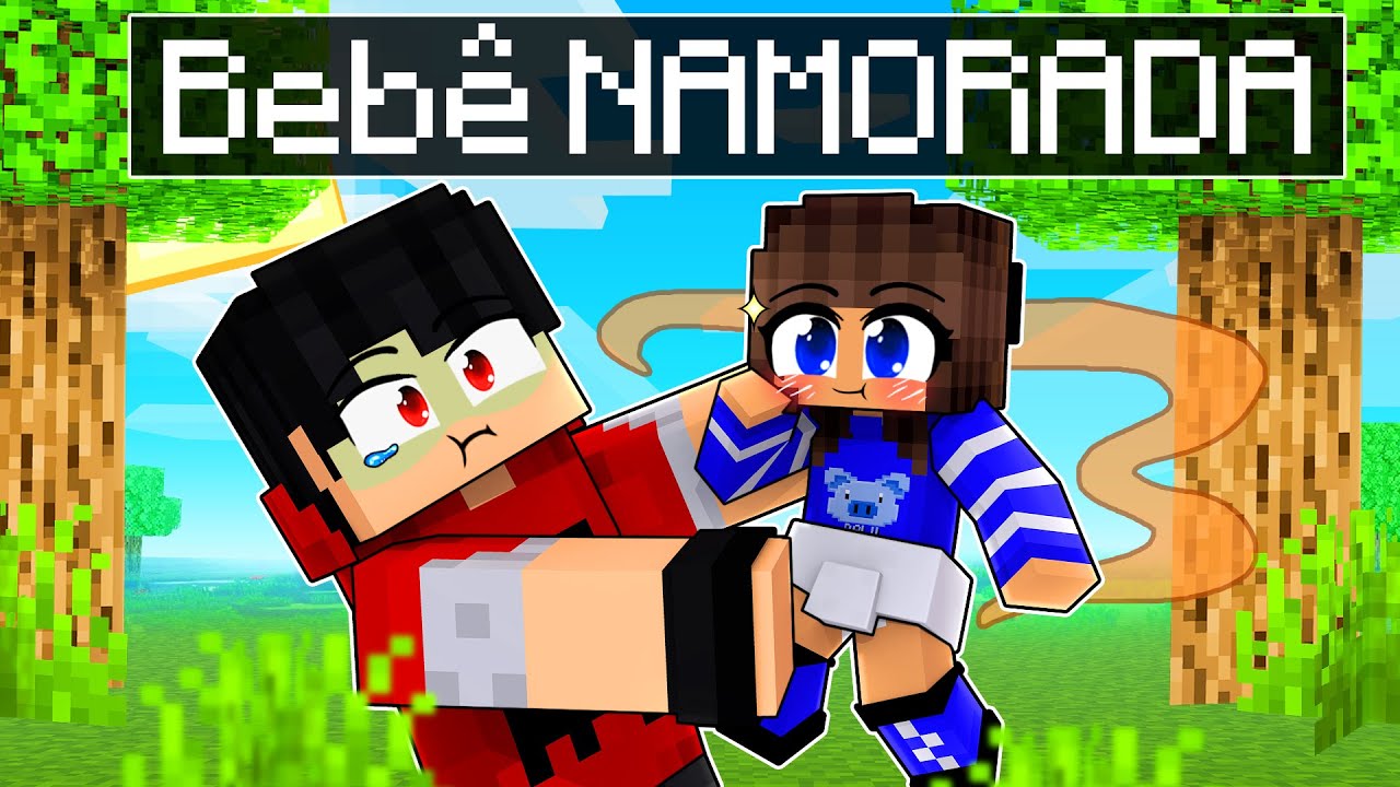 A NAMORADA DO P3DRU voltou a ser uma BEBÊ no Minecraft