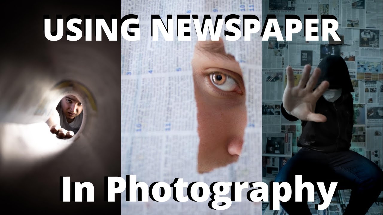 Newspaper Photoshoot - In Home Photography! How to use Newspaper to Capture Great Portraits!