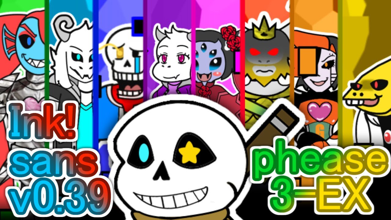 【UNDERTALE AU】ink!sans ver0.39 phease3-EX【ペーパーマリオ風】