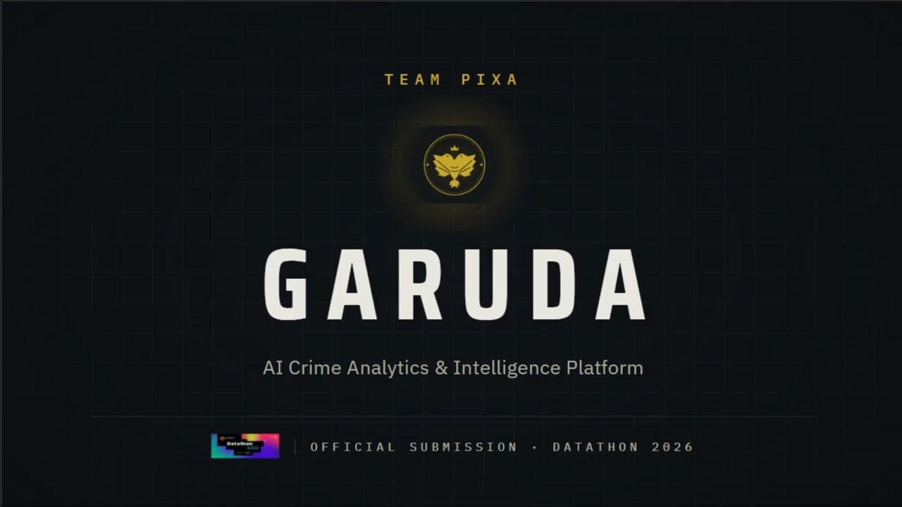 Team Pixa | Datathon 2026 - GARUDA: AI-Driven Crime Analytics & Intelligence Platform