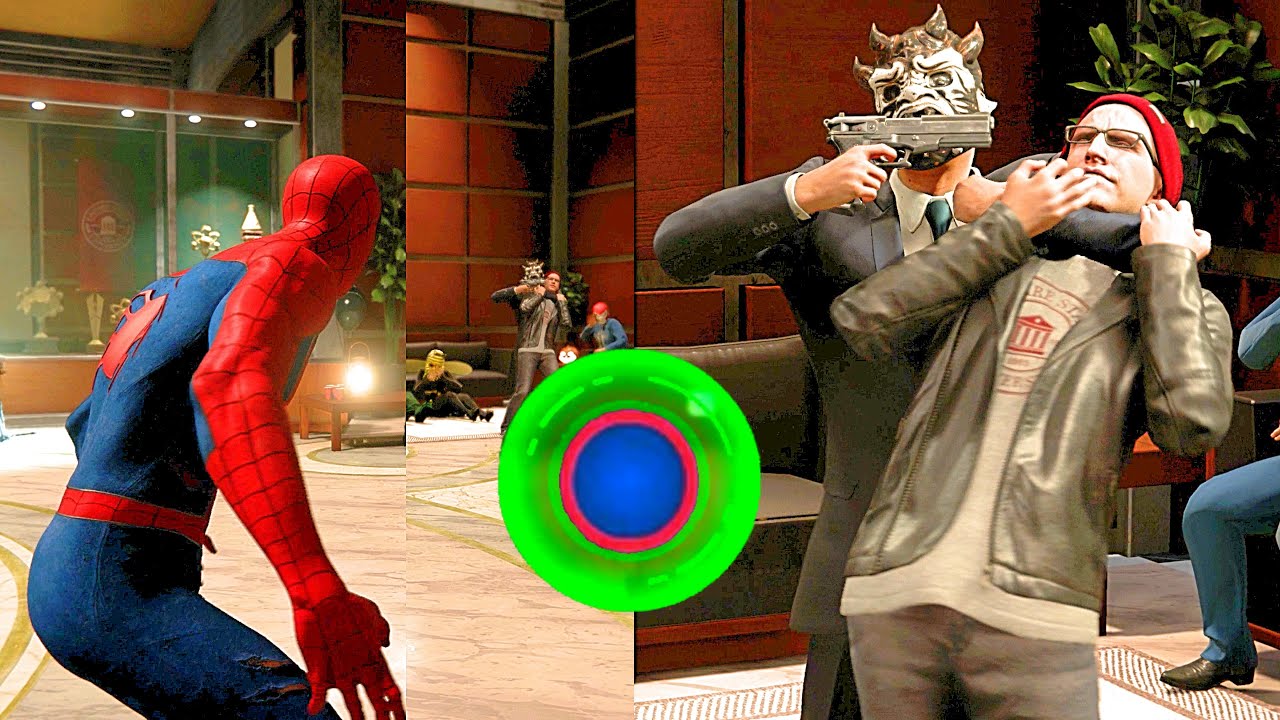 Marvel's Spider-Man PS4 All Passed Quick Time Events - Spider-Man Saves All Characters - PS4 Pro