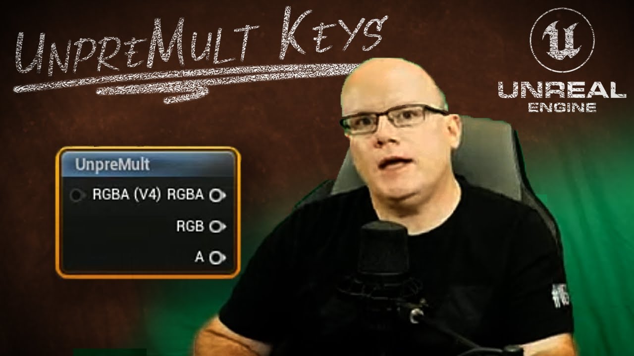 Unpremult for Color Corrected Externally Keyed Video in Unreal Engine