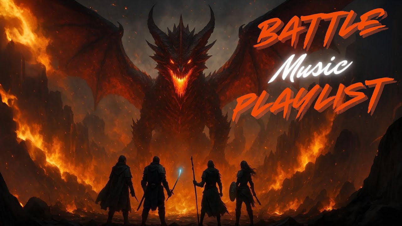 Epic DnD Battle Music 1 Hour Playlist - Elemental Plane of Fire | Orchestral Darkwave