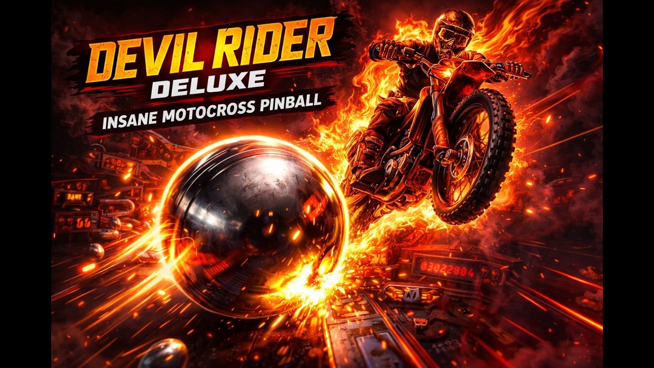 Devil Rider Deluxe Pinball VR 🏍️💥 | Full Ride POV – Motocross Action